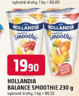 HOLLANDIA BALANCE SMOOTHIE 230 g