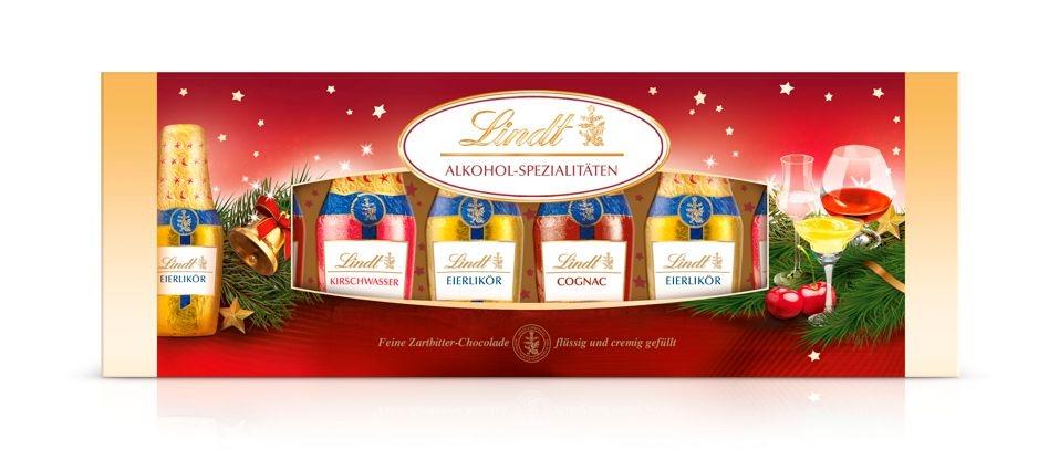 Lindt Lahvičky s alkoholem, 131 g