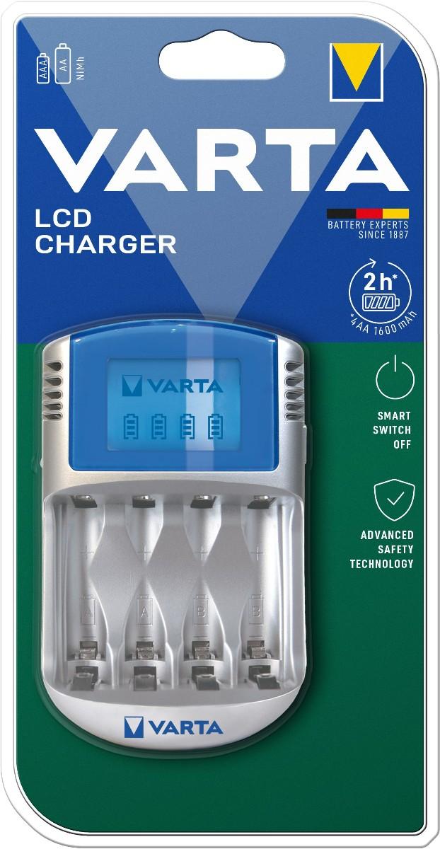 Varta Nabíječka baterií LCD Charger empty + 12 V & USB, 1 KS