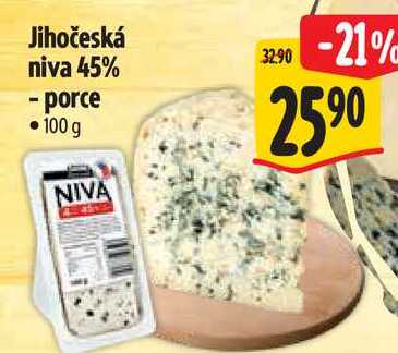 Jihočeská niva 45% -porce 100 g  