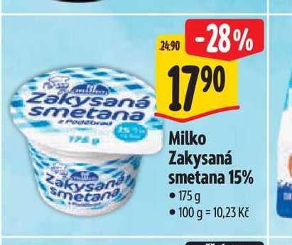 Milko Zakysaná smetana 175g