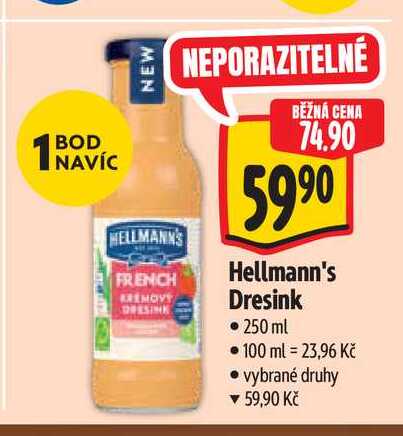 Hellmann's Dresink 250 ml