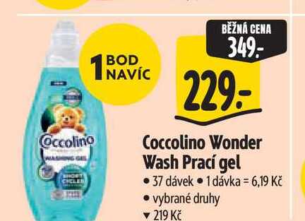   Coccolino Wonder Wash Prací gel  37 dávek  