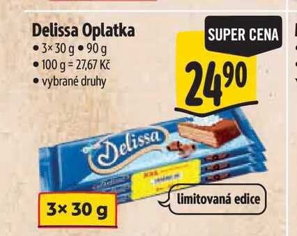 Delissa Oplatka 3×30 g