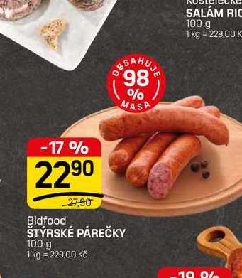 ŠTÝRSKÉ PÁREČKY 100 g