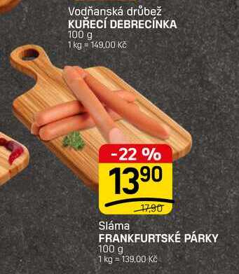 FRANKFURTSKÉ PÁRKY 100 g