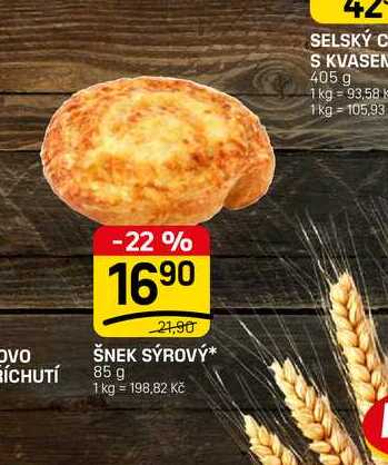 ŠNEK SÝROVÝ* 85 g