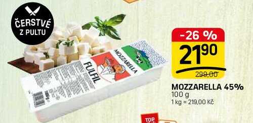 MOZZARELLA 45% 100 g
