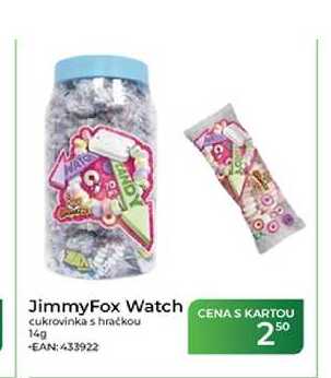 JimmyFox Watch cukrovinka s hračkou 14g
