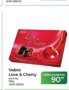 Vobro Love & Cherry Love & Cherry pralinky 198g