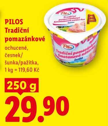 PILOS Tradiční pomazánkové, 250 g