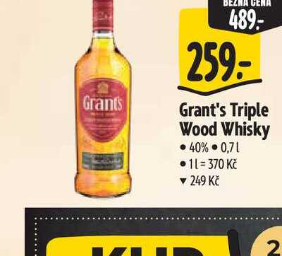  Grant's Triple Wood Whisky 0,7 l