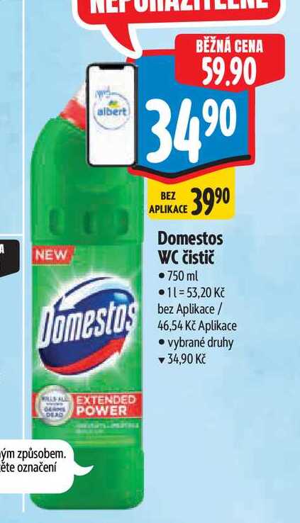   Domestos WC čistič 750 ml  