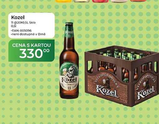 Kozel 11 20x0,5L Sklo