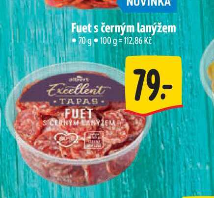 Fuet s černým lanýžem 70 g