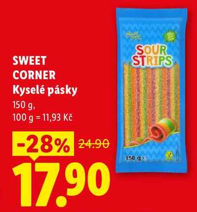 SWEET CORNER Kyselé pásky, 150 g