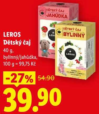 LEROS Dětský čaj ,40 g