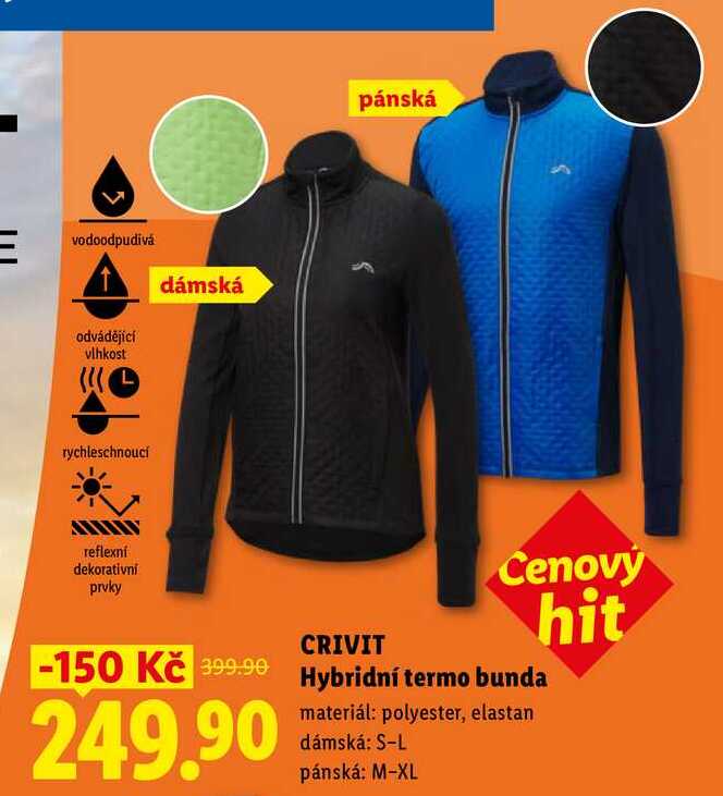 CRIVIT Hybridní termo bunda