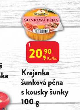 Krajanka šunková pěna kousky šunky 100 g