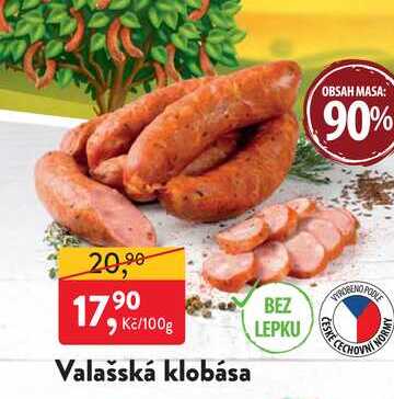Valašská klobása 100g