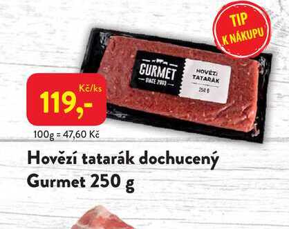Hovězí tatarák dochucený Gurmet 250 g 
