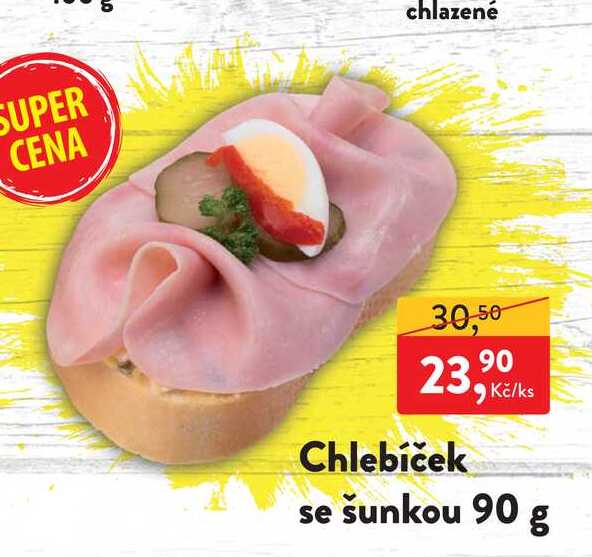 Chlebíček se šunkou 90 g 