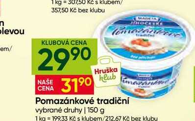 Madeta Pomazánkové tradiční vybrané druhy 150 g