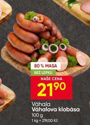 Váhala Váhalova klobása 100 g 