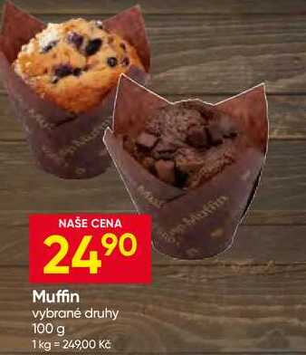 Muffin vybrané druhy 100 g