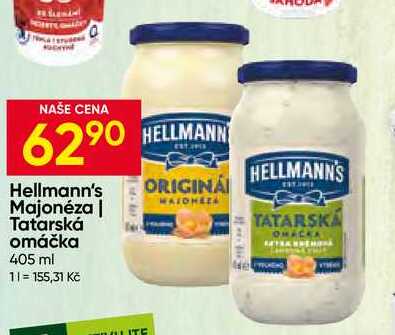 Hellmann's Tatarská omáčka, Majonéza porcovaná 405ml