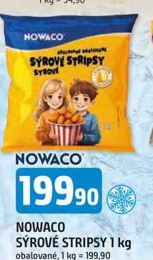NOWACO SÝROVÉ STRIPSY 1 kg obalované