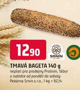 SRNÍN TMAVÁ BAGETA 140 g
