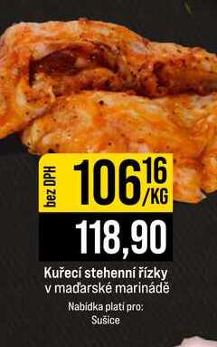 Kuřecí stehenní řízky v maďarské marinádě 1kg