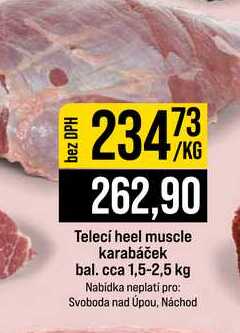 Telecí heel muscle karabáček bal. cca 1,5-2,5 kg 1kg