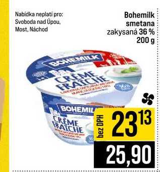Bohemilk smetana zakysaná 36% 200 g