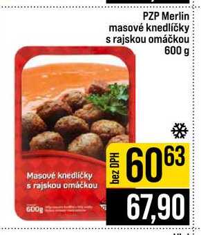 PZP Merlin masové knedlíčky s rajskou omáčkou 600 g 