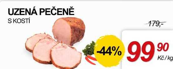 UZENÁ PEČENĚ S KOSTÍ, 1 kg 