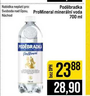Poděbradka ProMineral minerální voda 700ml