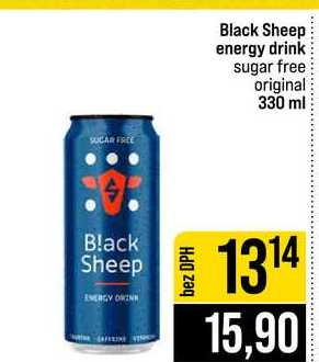 Black Sheep energy drink sugar free original 330 ml