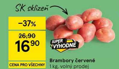 Brambory červené, 1 kg