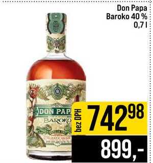 Don Papa Baroko 40% 0,7l