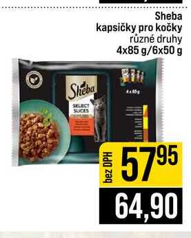 Sheba kapsičky pro kočky různé druhy 4x85 g 6x50 g