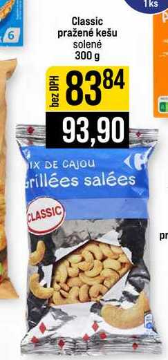 Classic pražené kešu solené 300 g