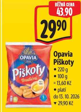 Opavia Piškoty, 220 g
