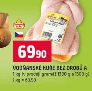 VODŇANSKÉ KUŘE BEZ DROBŮ A 1 kg