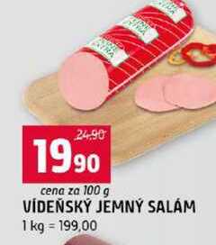 VÍDEŇSKÝ JEMNÝ SALÁM 100g