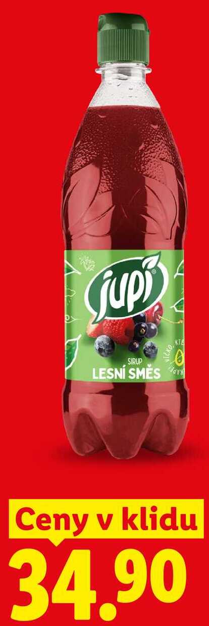 Jupi SIRUP LESNÍ SMĚS, Ceny v klidu