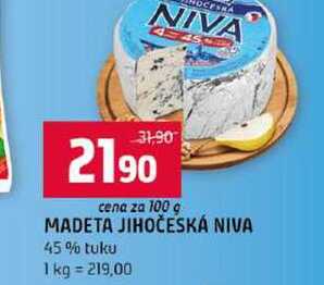 MADETA JIHOČESKÁ NIVA 45% tuku 100g