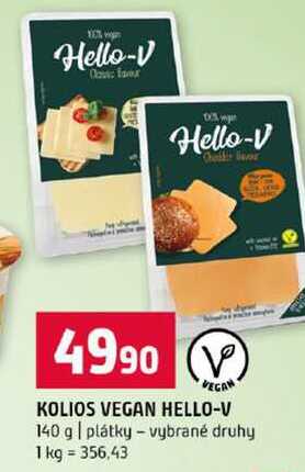 KOLIOS VEGAN HELLO-V 140 g plátky vybrané druhy