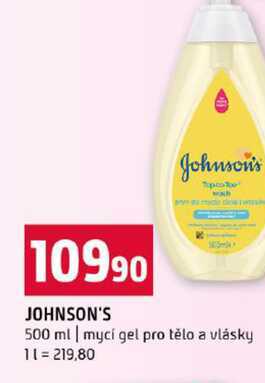 JOHNSON'S 500 ml mycí gel pro tělo a vlásky 